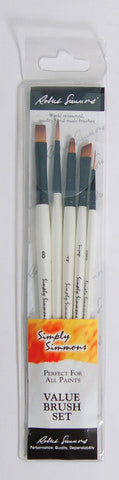 Simply Simmons Short Handle 5pc Go To Brush Set