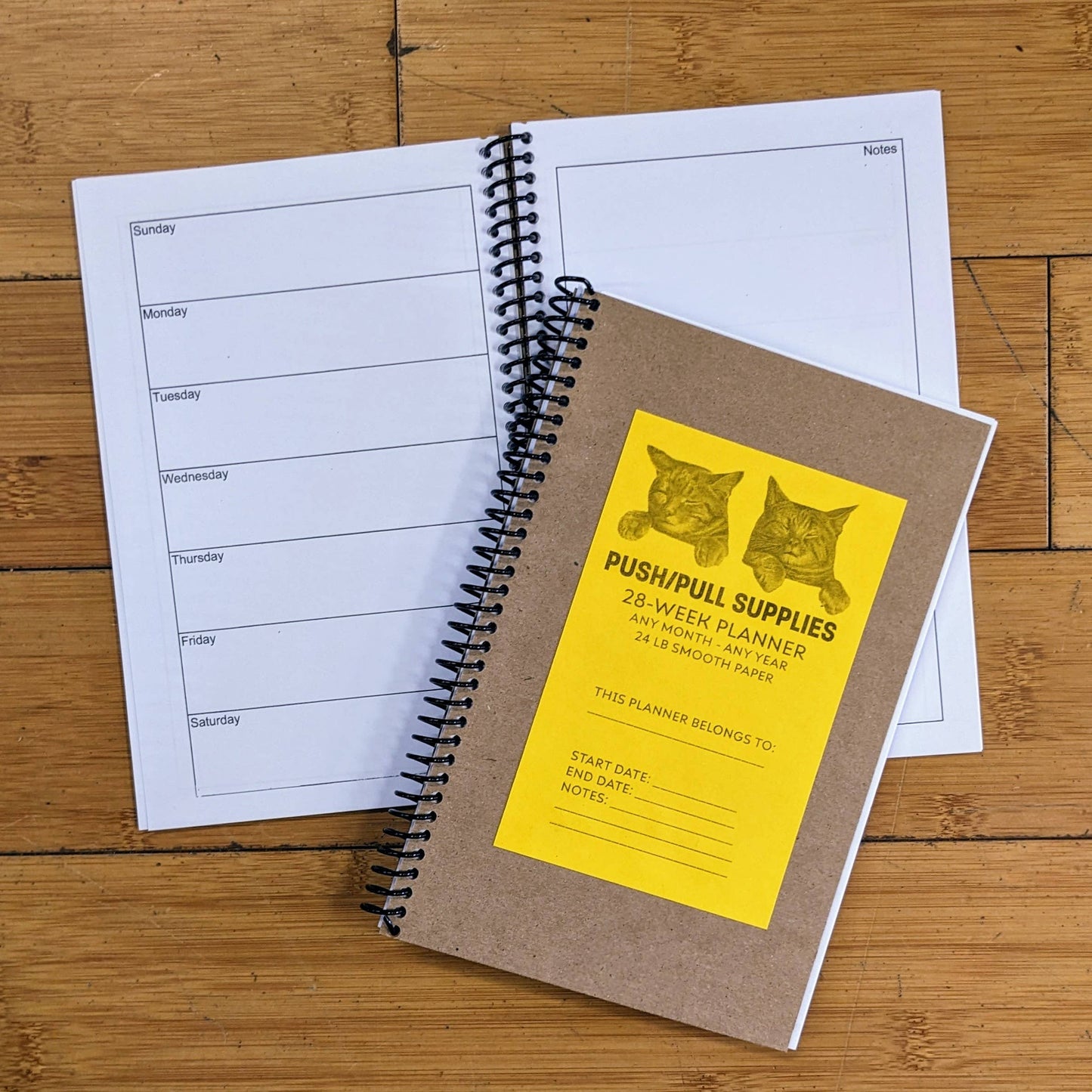 Push/Pull Supplies - 28-Week Planner