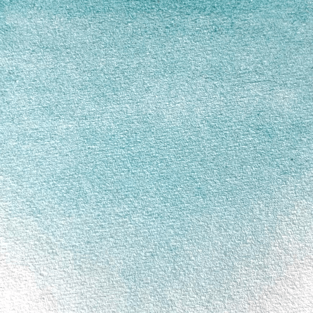 NEW - Handmade watercolor - Blue green Le Lac