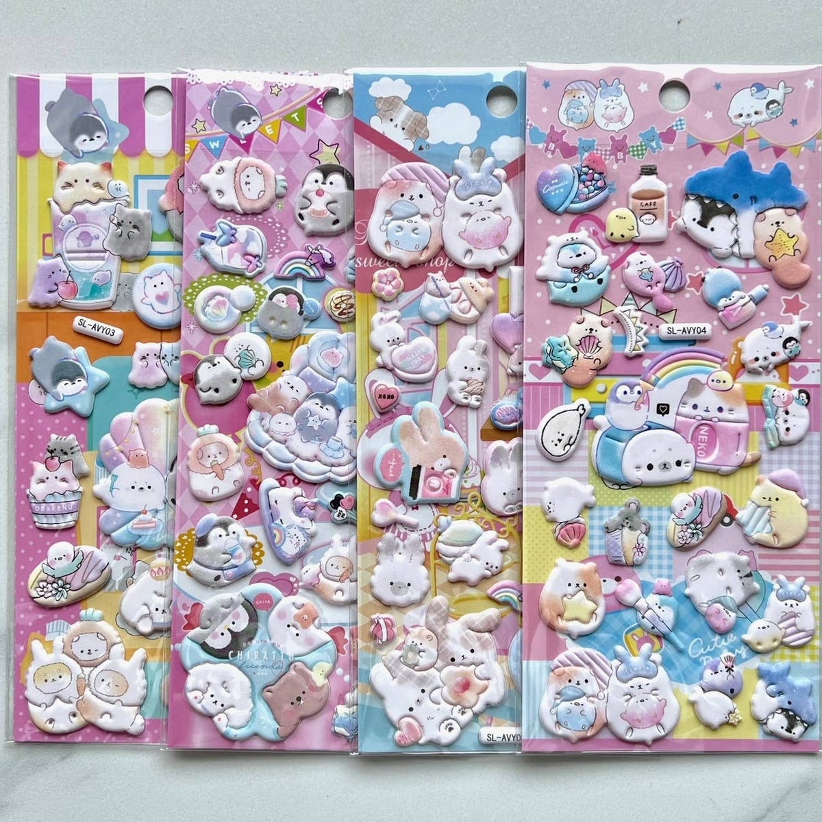 11016 Big Puffy Puffy Assorted Stickers