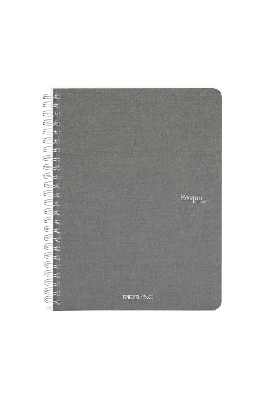 Fabriano Ecoqua Original Spiral-Bound Notebook, 5.8 in x 8.3 in, A5, Blank, 70 Sheets