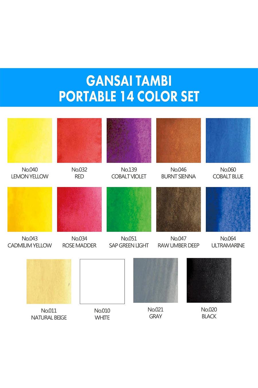 Kuretake® Gansai Tambi Watercolor Pans