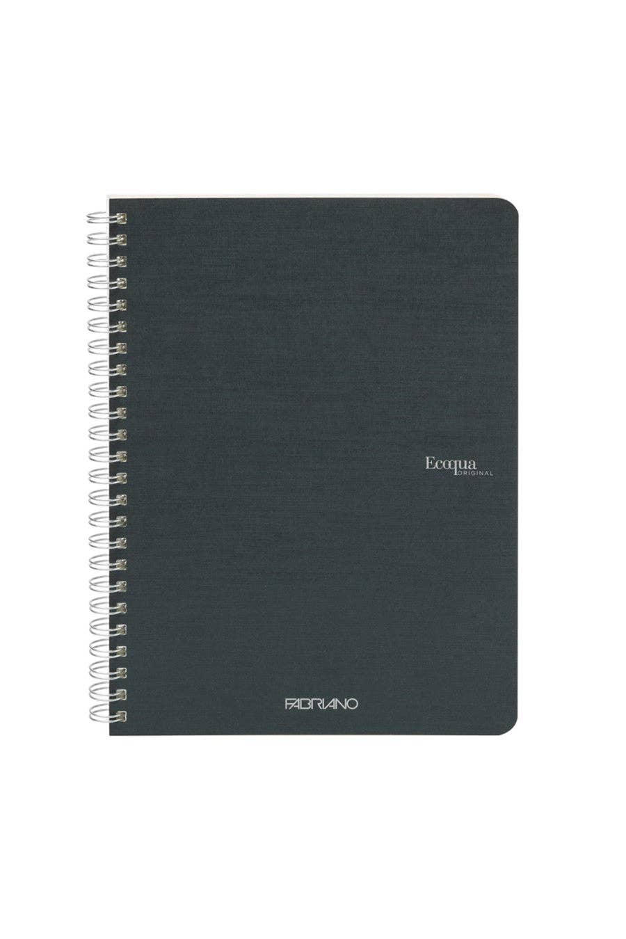 Fabriano Ecoqua Original Spiral-Bound Notebook, 5.8 in x 8.3 in, A5, Blank, 70 Sheets