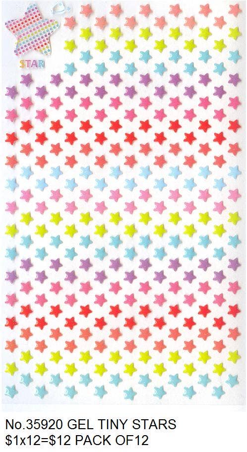 35921 Small Stars Gel Sticker
