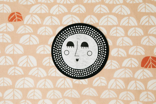 Sun Face Vinyl Decal Sticker