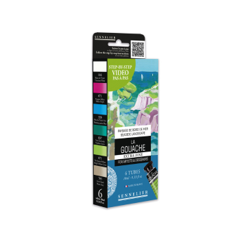 Artist Gouache Set of 6 Tubes (10ml ea.)