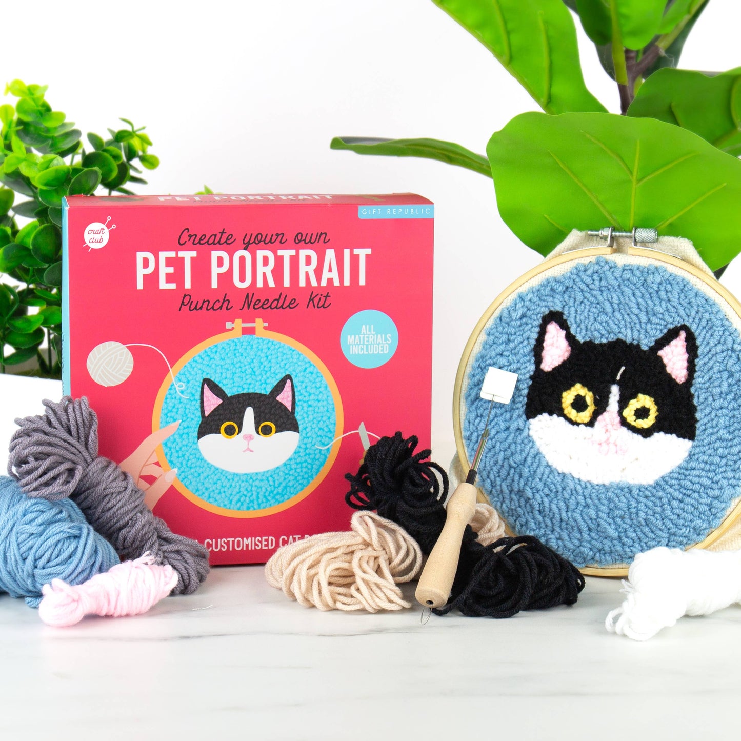 Pet Portaits - Cat Punch Needle