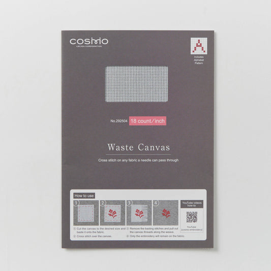 COSMO Embroidery Waste Canvas 18 ct