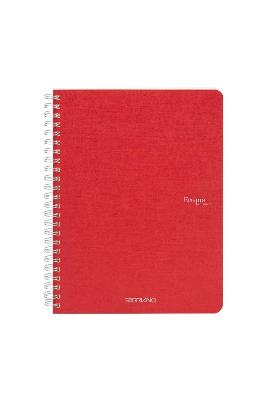 Fabriano Ecoqua Original Spiral-Bound Notebook, 5.8 in x 8.3 in, A5, Blank, 70 Sheets