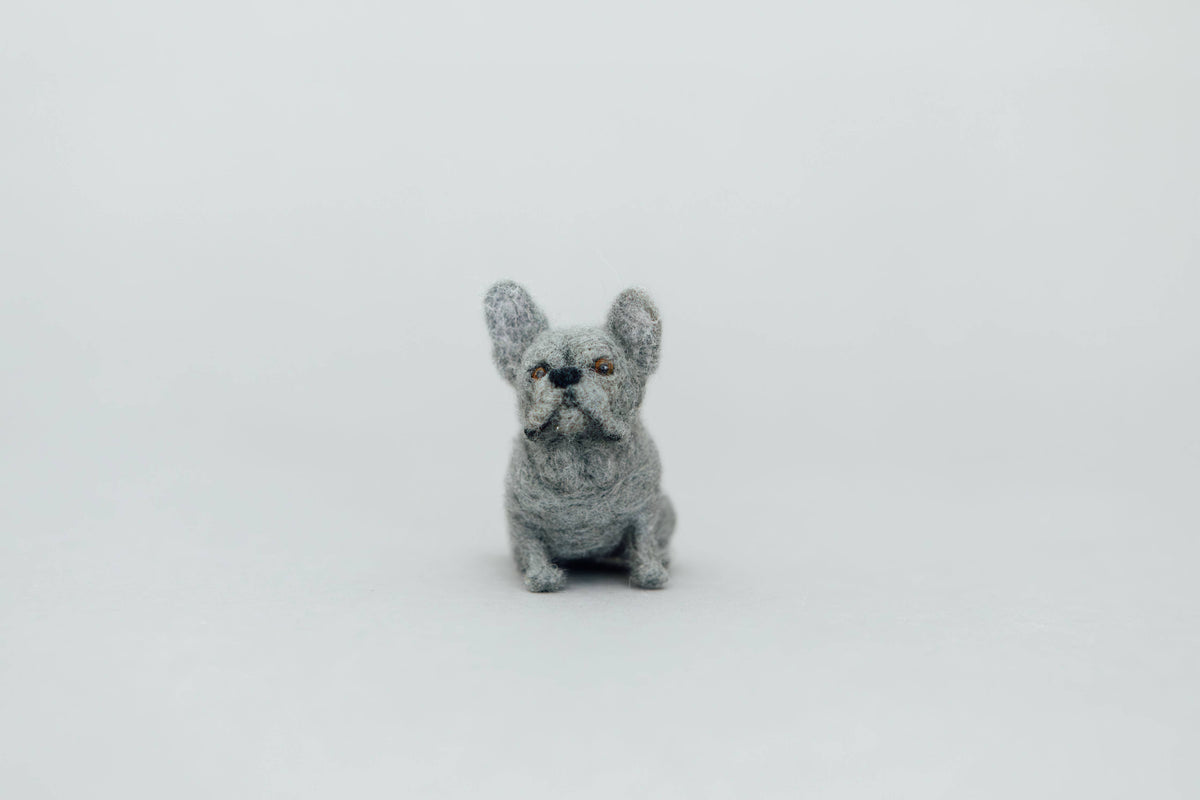 Little Felted Friends: French Bulldog (Needle-Felting Kit)