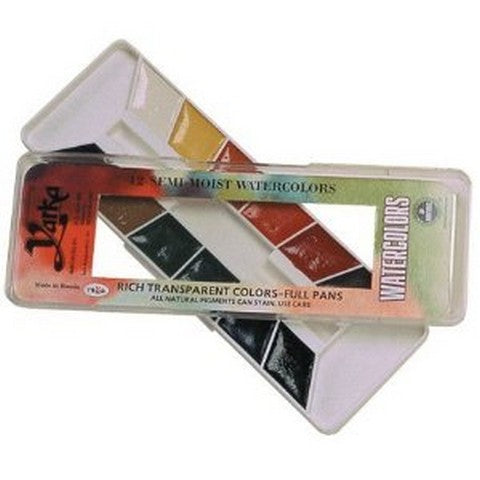 Jack Richeson 12 Color Yarka Pan Watercolor Sets