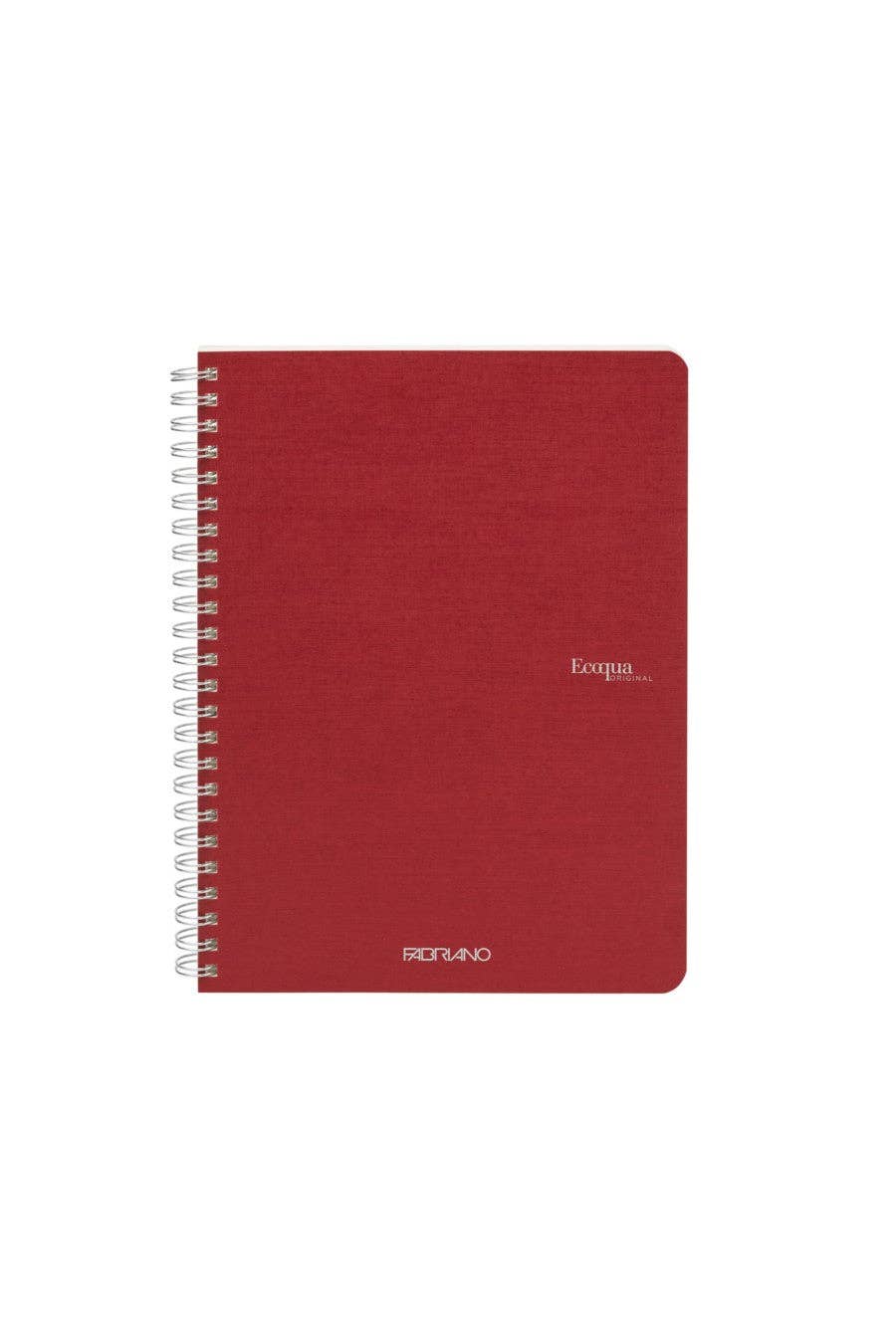 Fabriano Ecoqua Original Spiral-Bound Notebook, 5.8 in x 8.3 in, A5, Blank, 70 Sheets