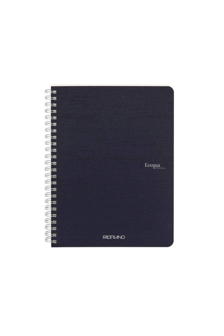 Fabriano Ecoqua Original Spiral-Bound Notebook, 5.8 in x 8.3 in, A5, Blank, 70 Sheets