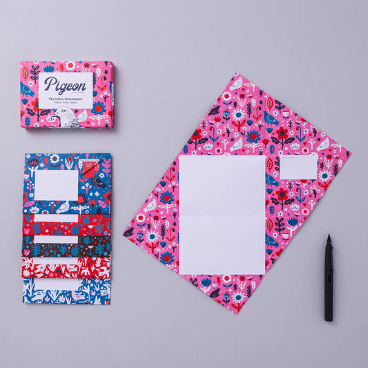 Fiesta Pigeon, Folding Stationery Letter Set - Pack of 6