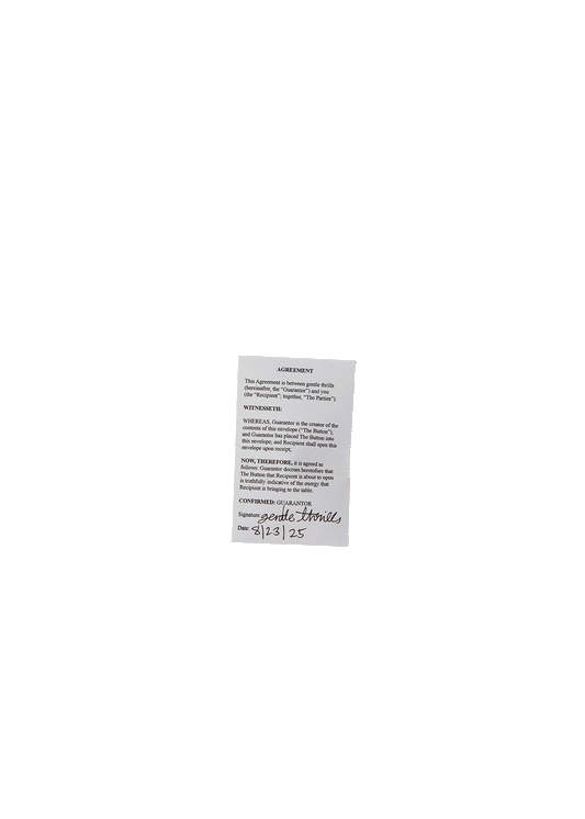 Legally-binding surprise button by Gentle Rhrills
