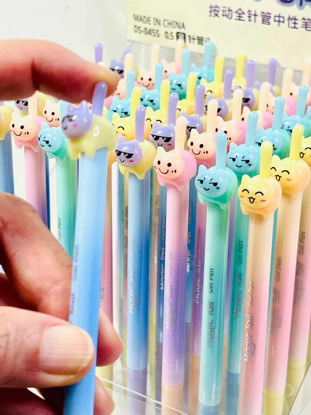 22189 Cat Tail Colors Gel Pen