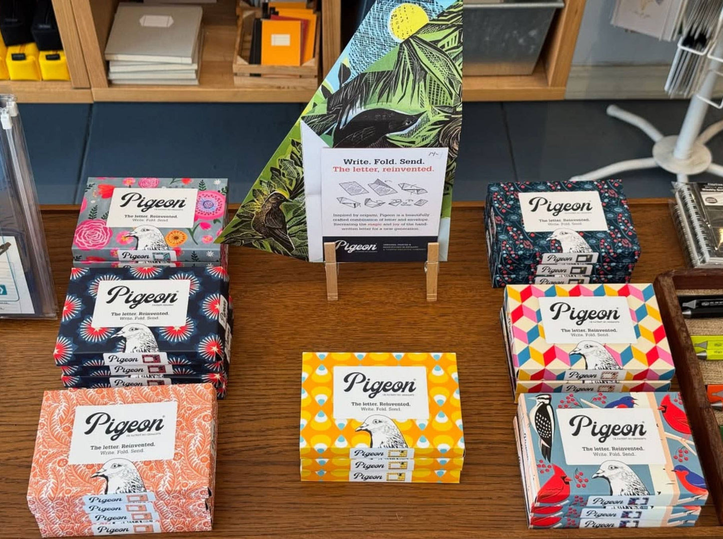 Hedgerow Pigeon, Folding Letter Set – Pack of 6 Letters