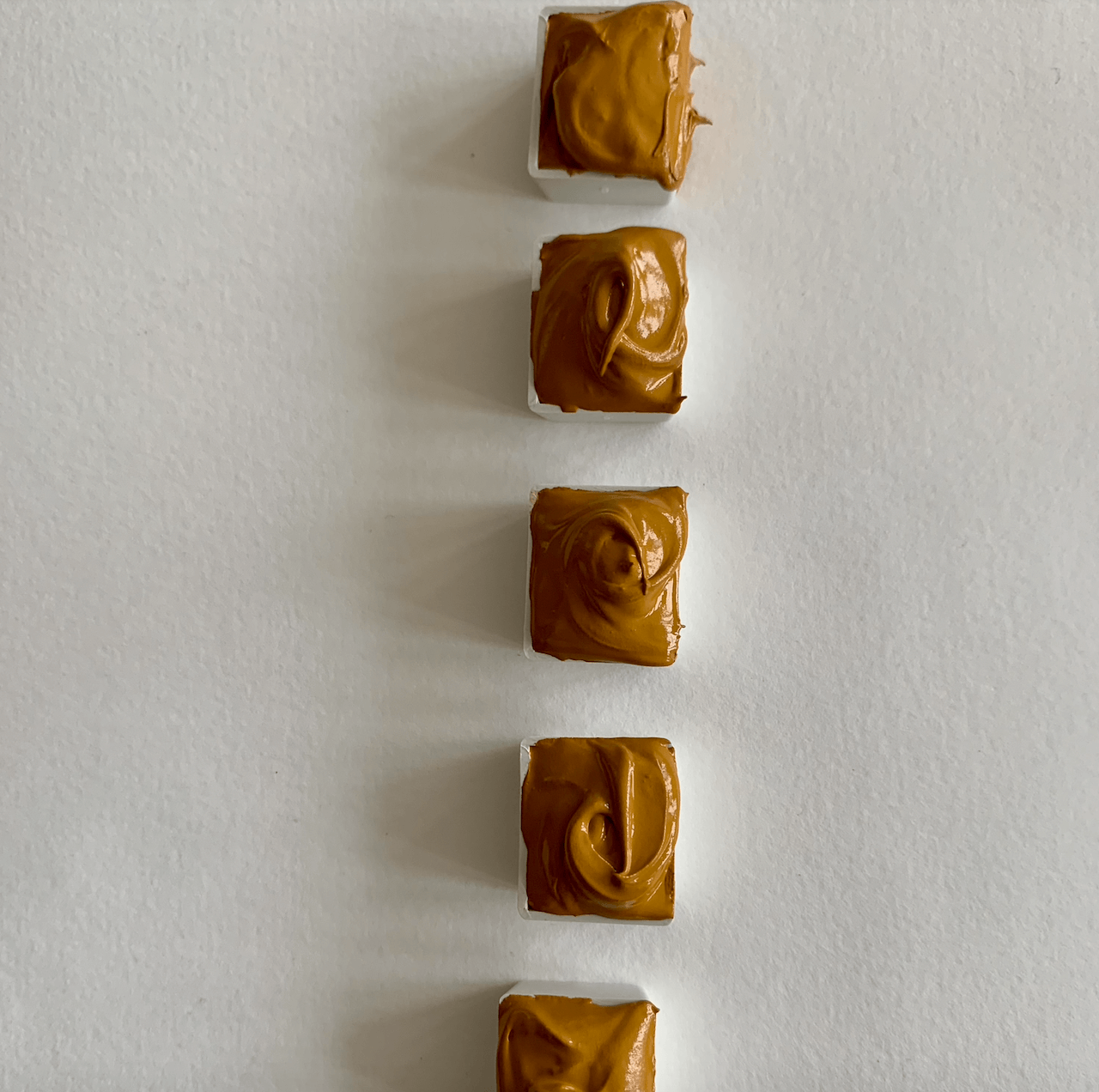 Handmade watercolor - Ocre Risotto alla Milanese