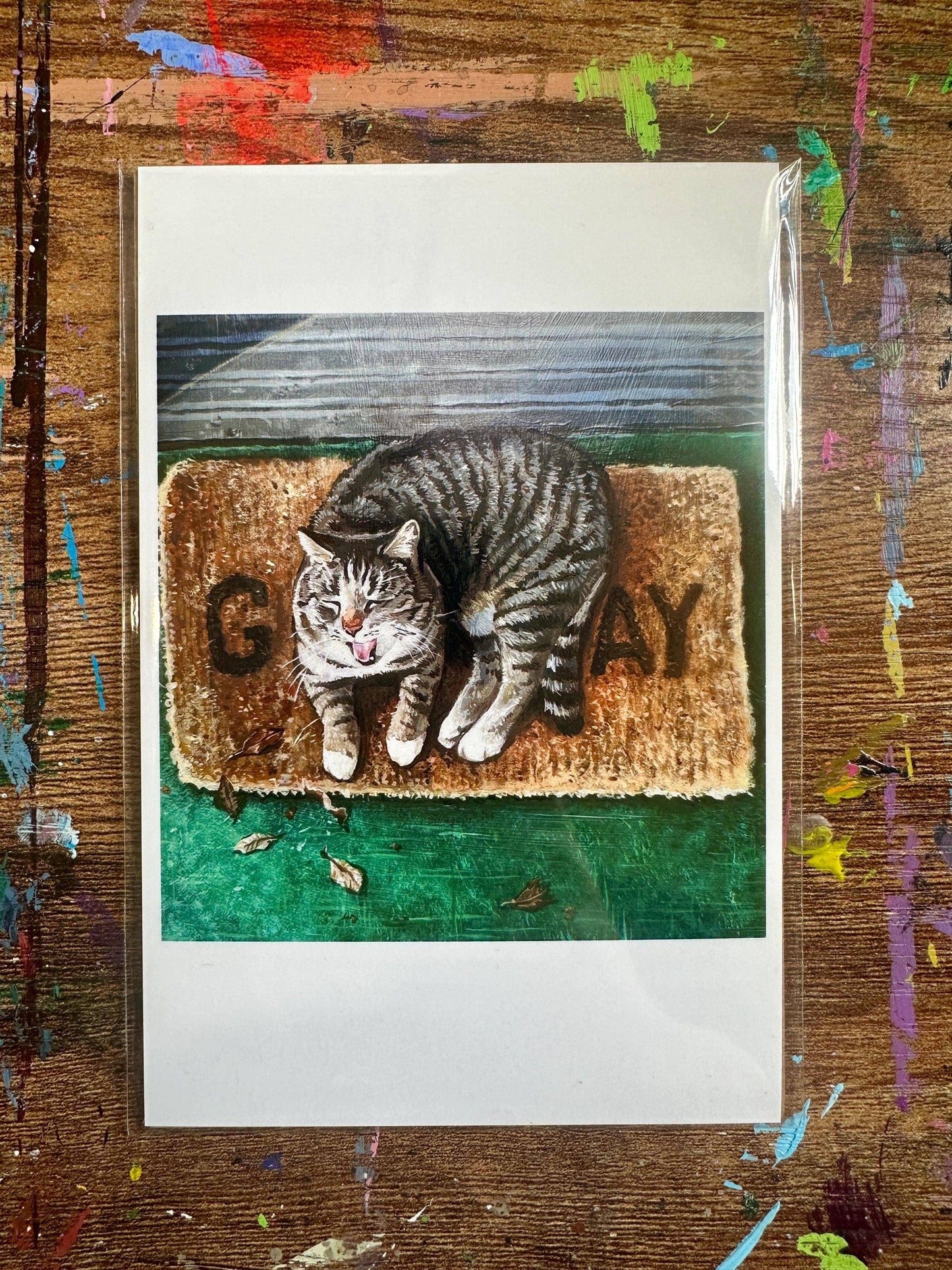 Print of Gay Cat: Funny “Go Away” Queer Home Decor