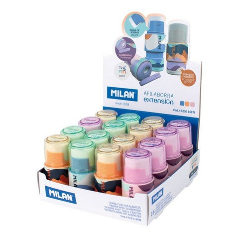 Milan Eraser w/Sharpener Extension "The Fun"