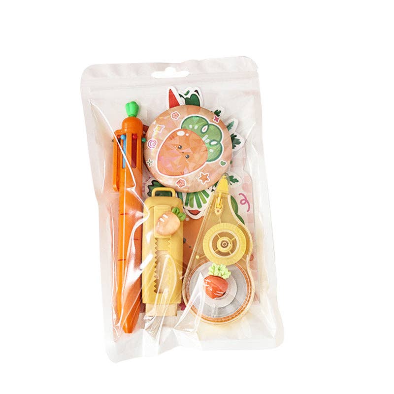 Cute Carrot Stationery Set