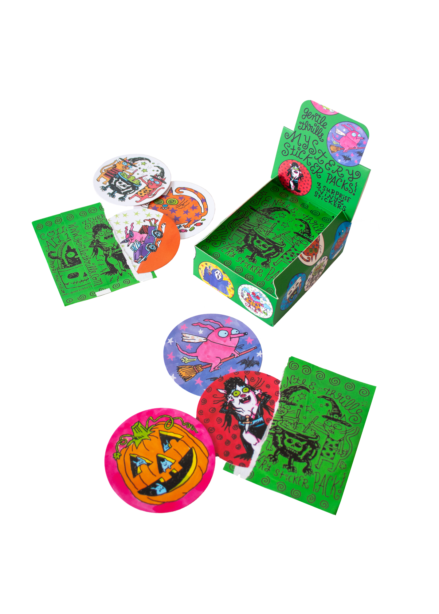 Mystery halloween sticker pack