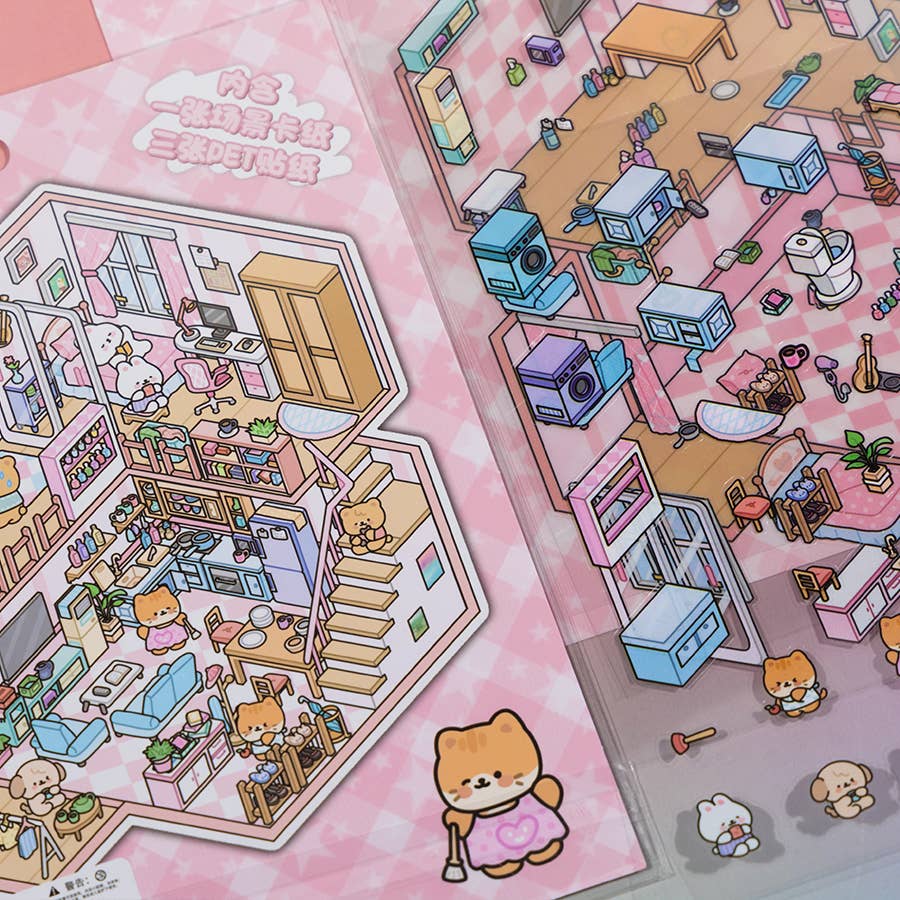 11073 3D Diorama Lifestyle Stickers