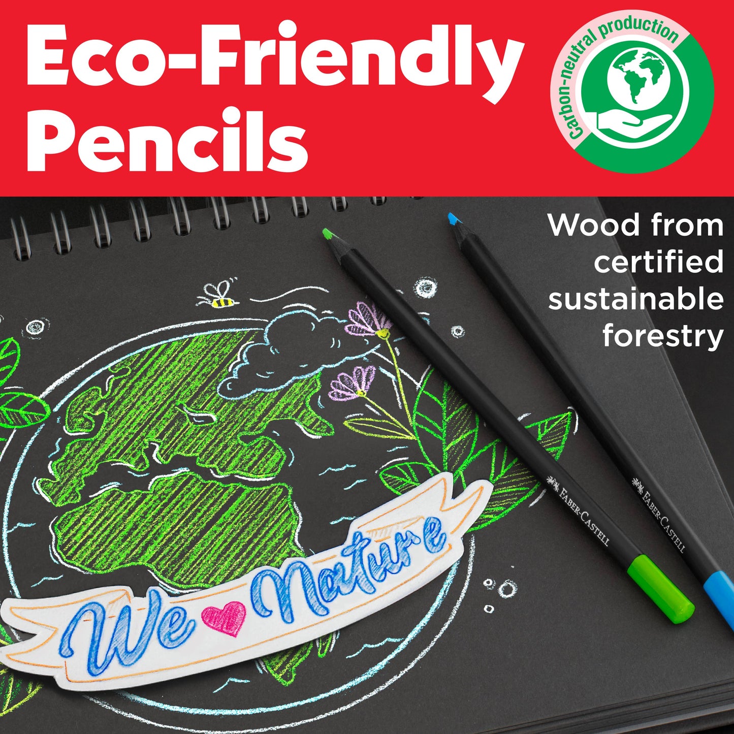 Super Soft Black Edition Colored Pencils, Box of 24
