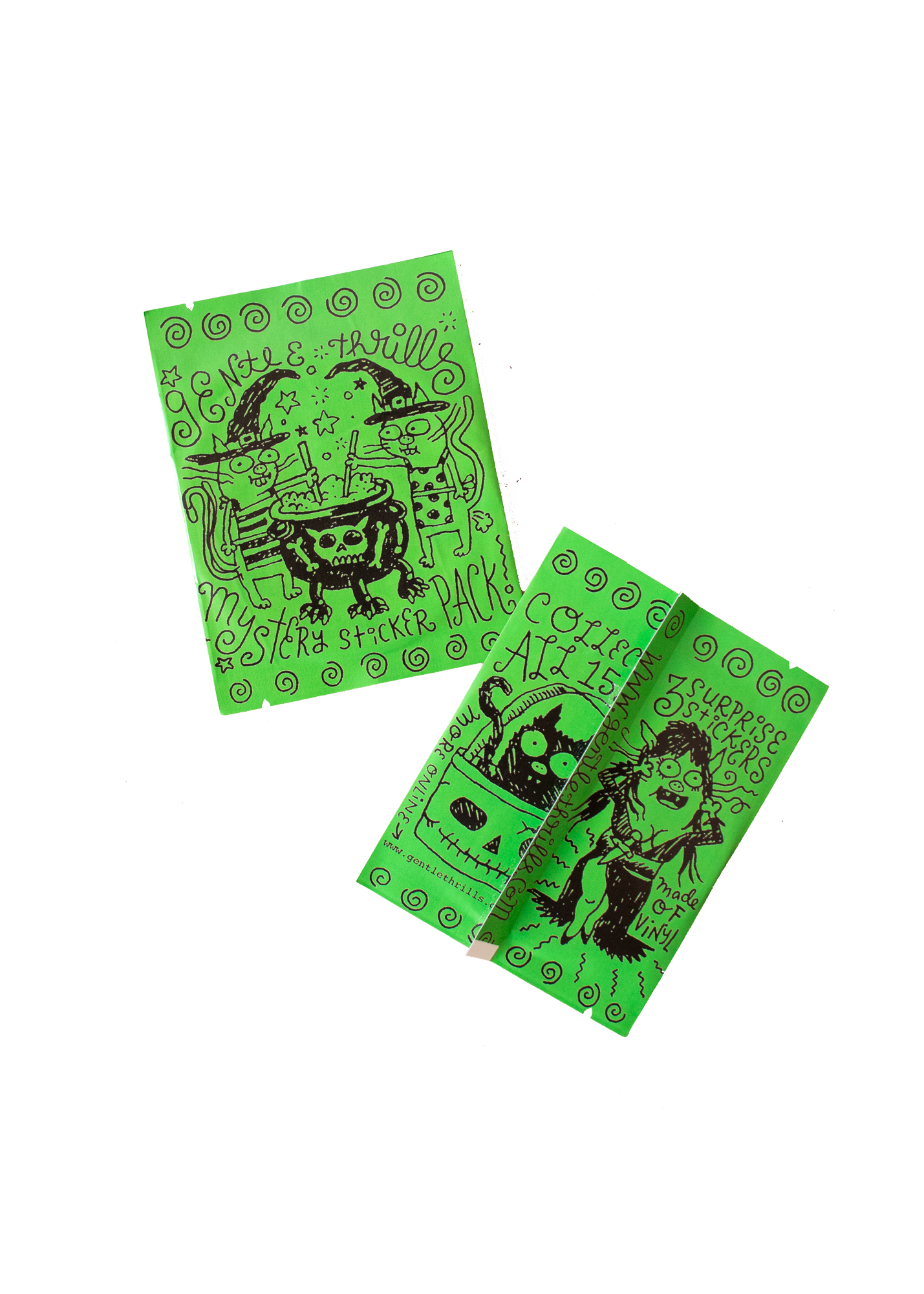 Mystery halloween sticker pack