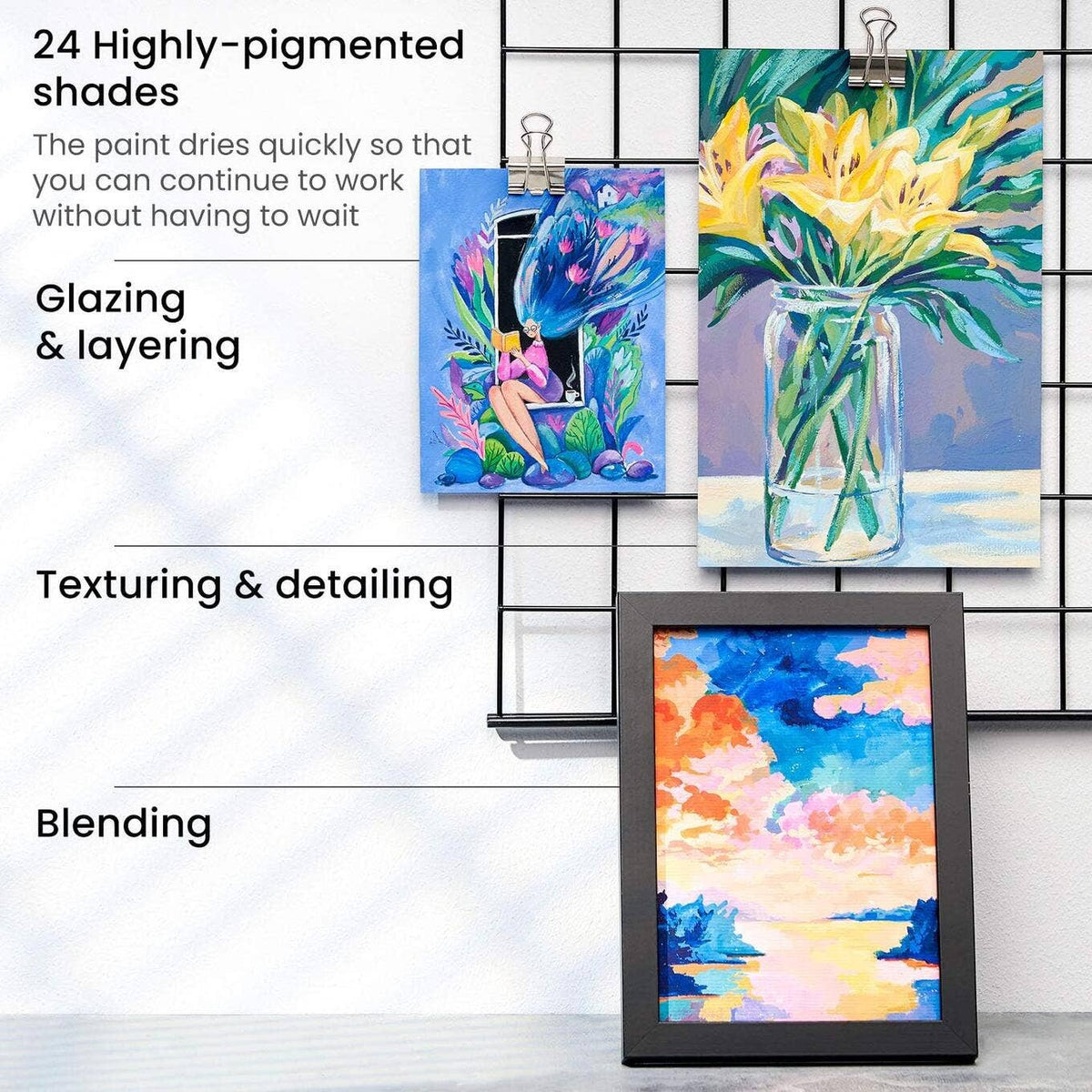 Arteza® Gouache Paint Set, 12ml Tubes, 24 pc.