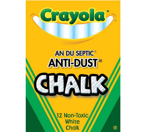 Crayola Anti-Dust Chalk - 12pcs