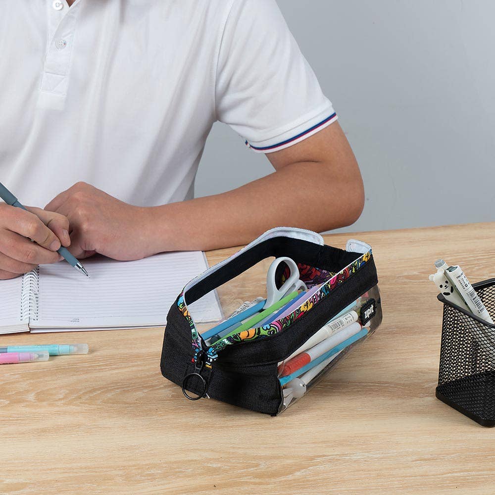ZIPIT Clear Lenny Pencil Case