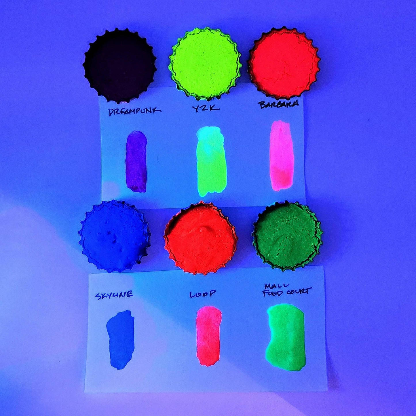 Watercolor Sticky Caps - Vaporwave 2.0 Set
