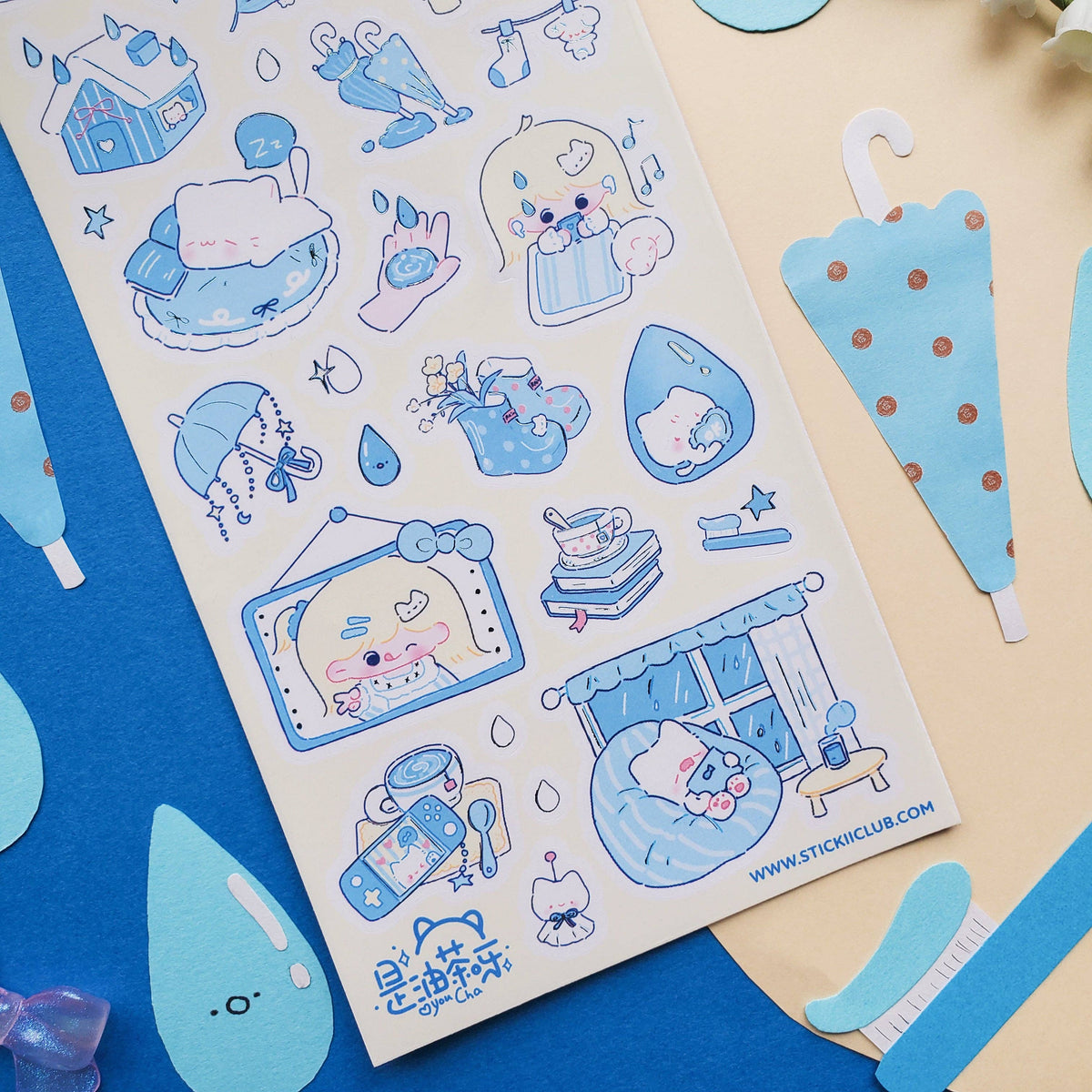 Rainy Day In Sticker Sheet