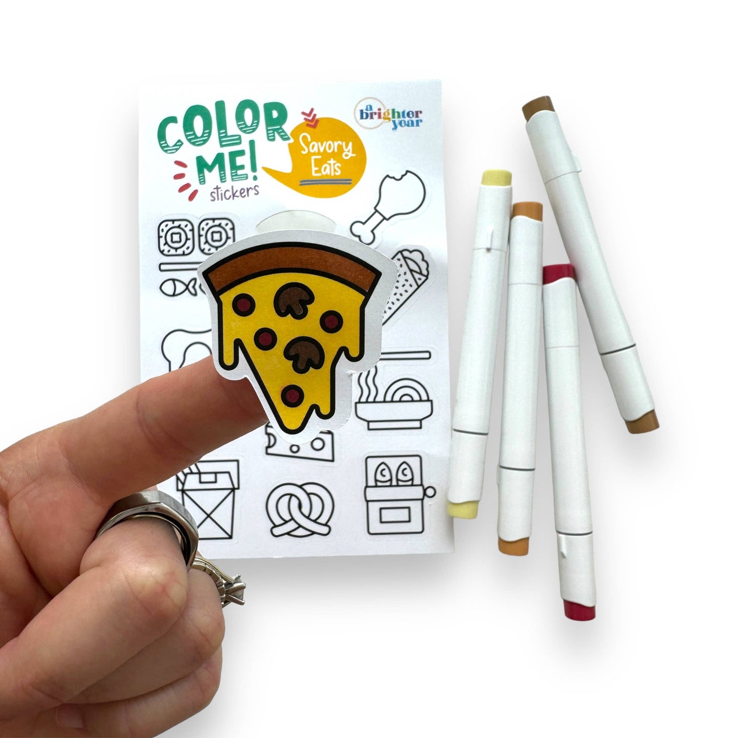 Color Your Own Savory Eats High Quality Compatible Stickers