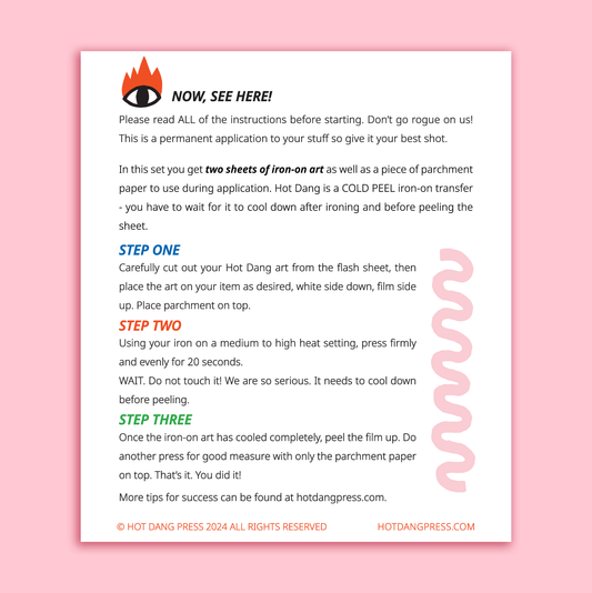 Dice & Domino Buddies Iron On - Hot Dang Press