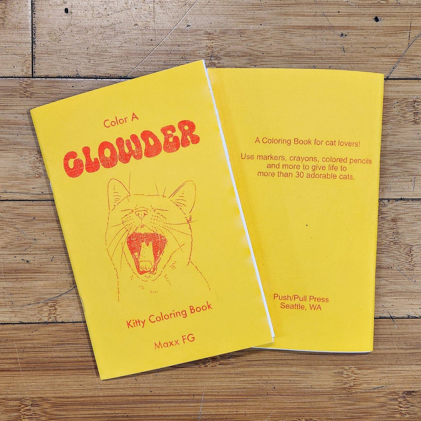 Color A Clowder: Kitty Coloring Book by Maxx FG