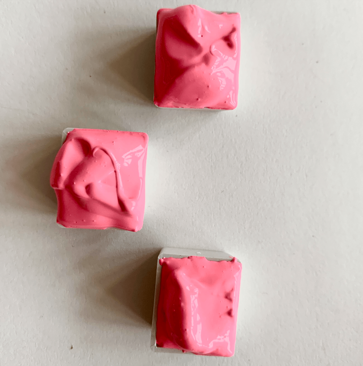 Fluo handmade watercolor - Rose Bubble Gum