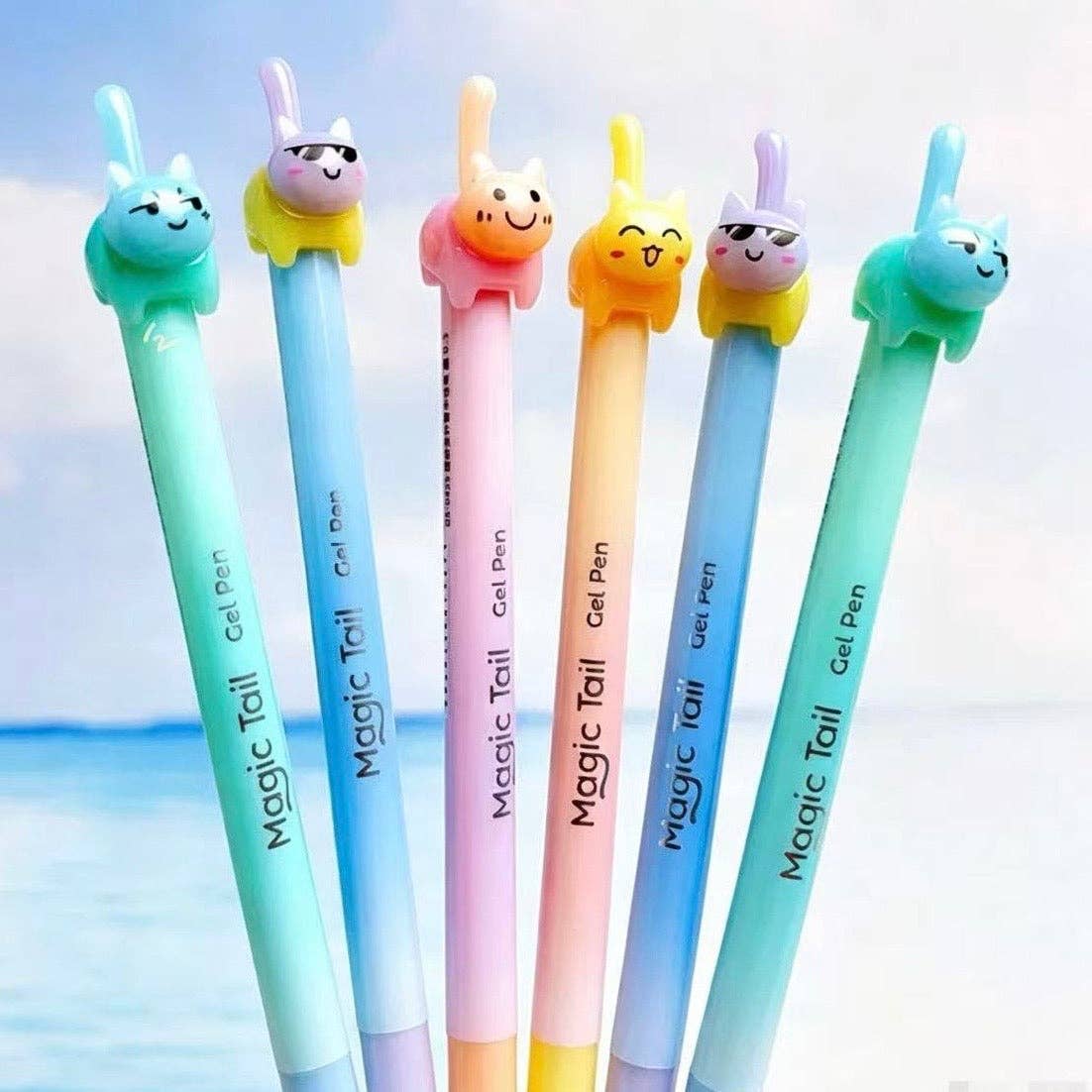 22189 Cat Tail Colors Gel Pen