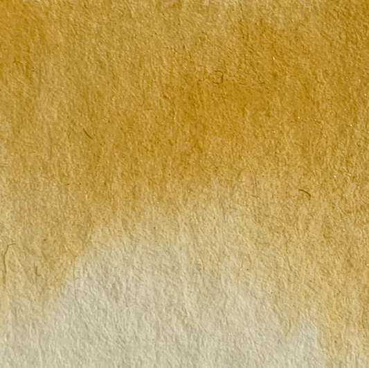 Handmade watercolor - Golden latte yellow