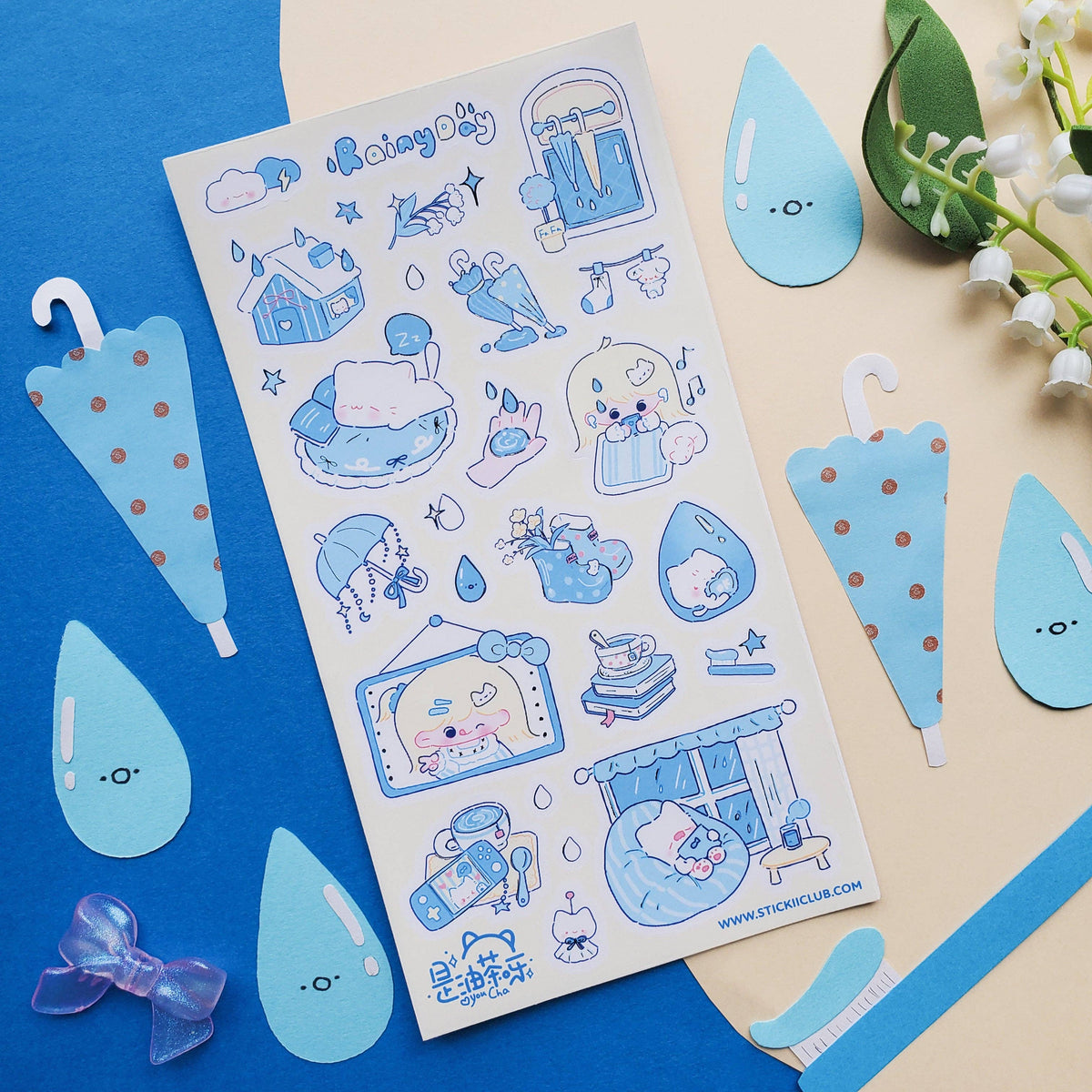 Rainy Day In Sticker Sheet