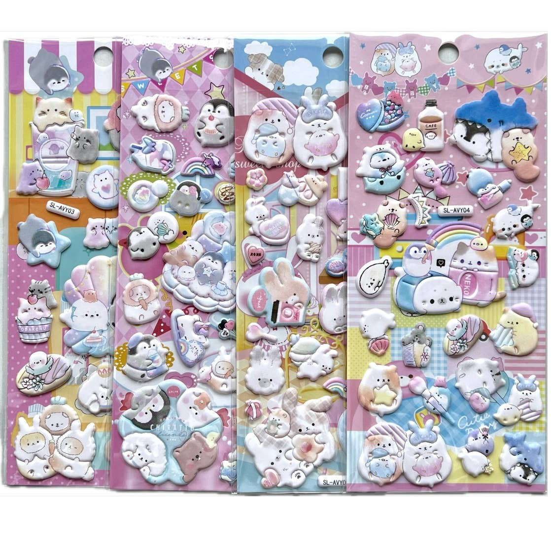 11016 Big Puffy Puffy Assorted Stickers