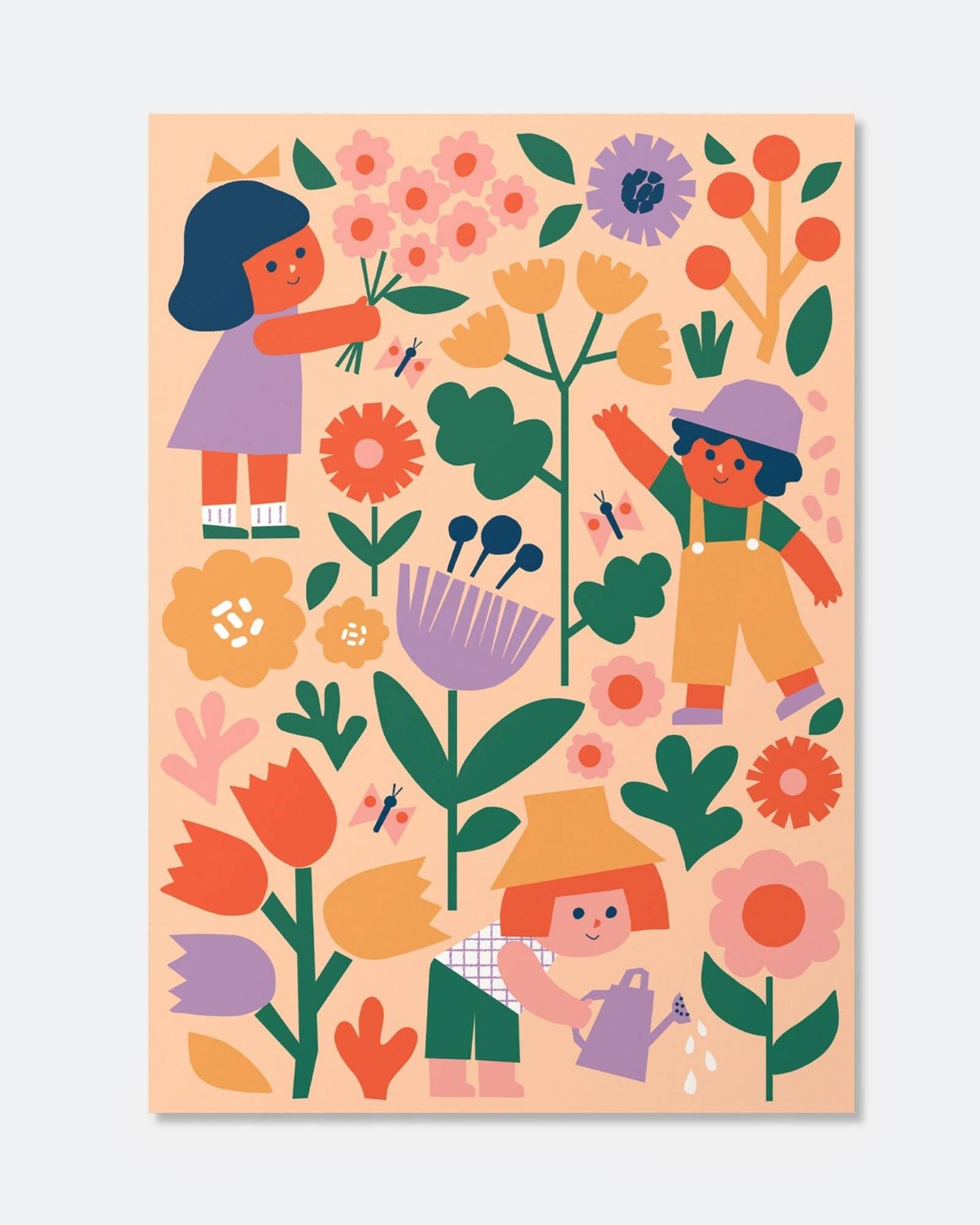 Paint by Numbers Kit & Canvas for Kids - Flower Patch