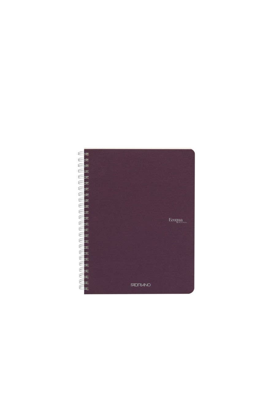 Fabriano Ecoqua Original Spiral-Bound Notebook, 5.8 in x 8.3 in, A5, Blank, 70 Sheets