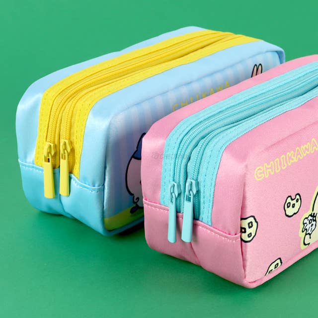 Chiikawa Two Zipper Oganizer Pencil Case Pouch