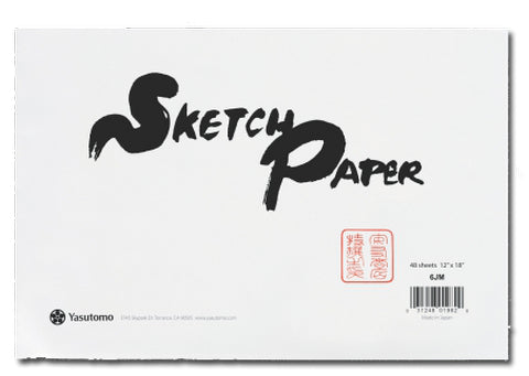Yasutomo Hosho Paper Sketch Pad Sumi Paper