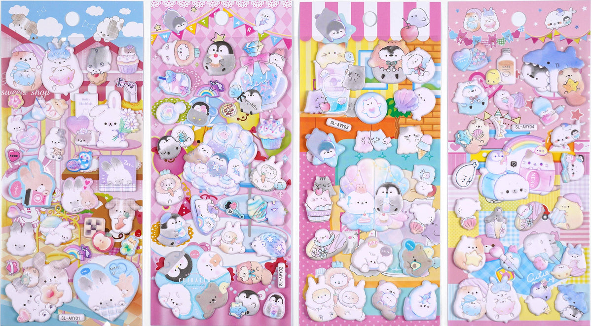 11016 Big Puffy Puffy Assorted Stickers