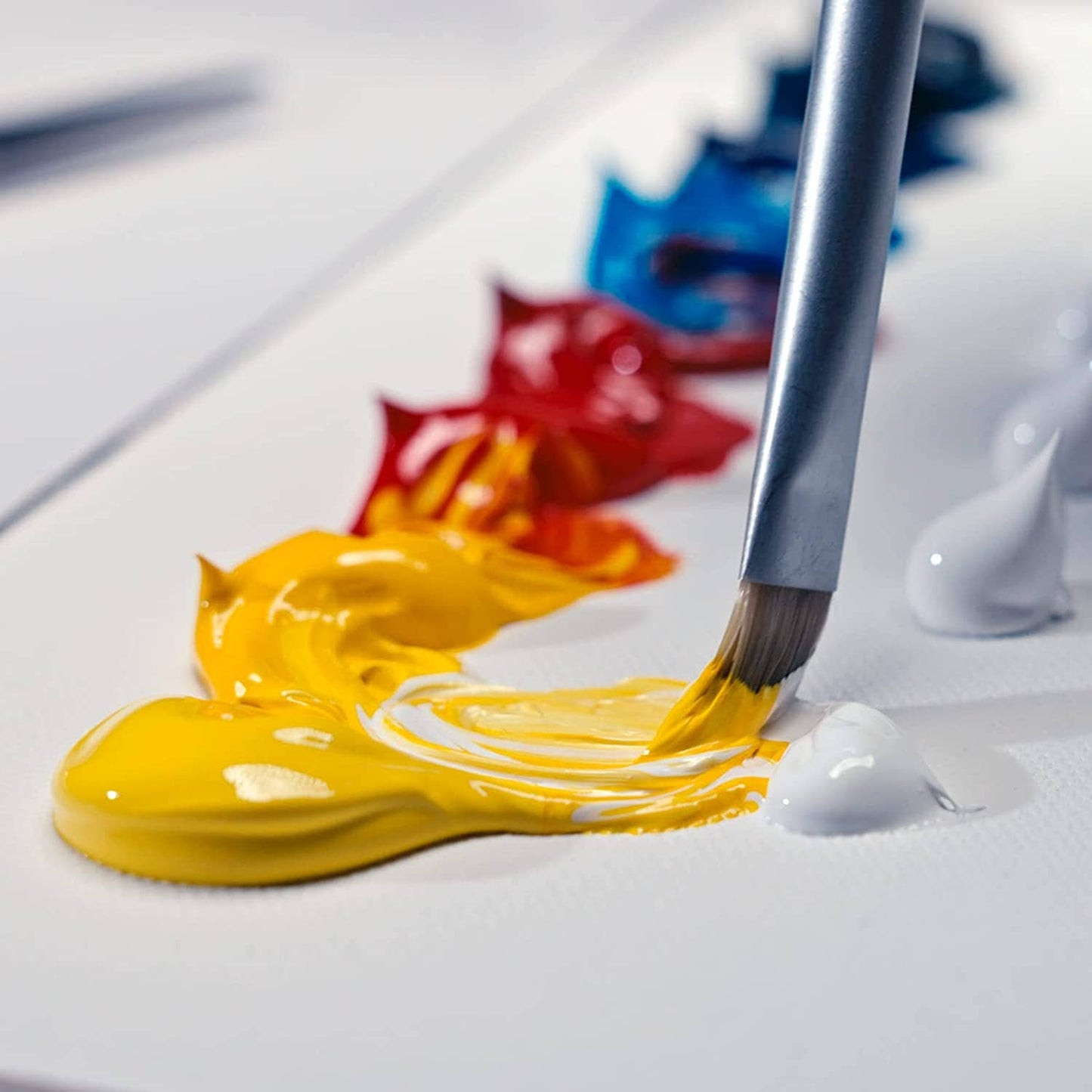 MEEDEN Professional Acrylic Paint Set, Artist Grade Acrylic Paint Tubes, Heavy Body Acrylic Paints for Adults, Art Supplies for Canvas Painting, 2 oz* 9 Tubes