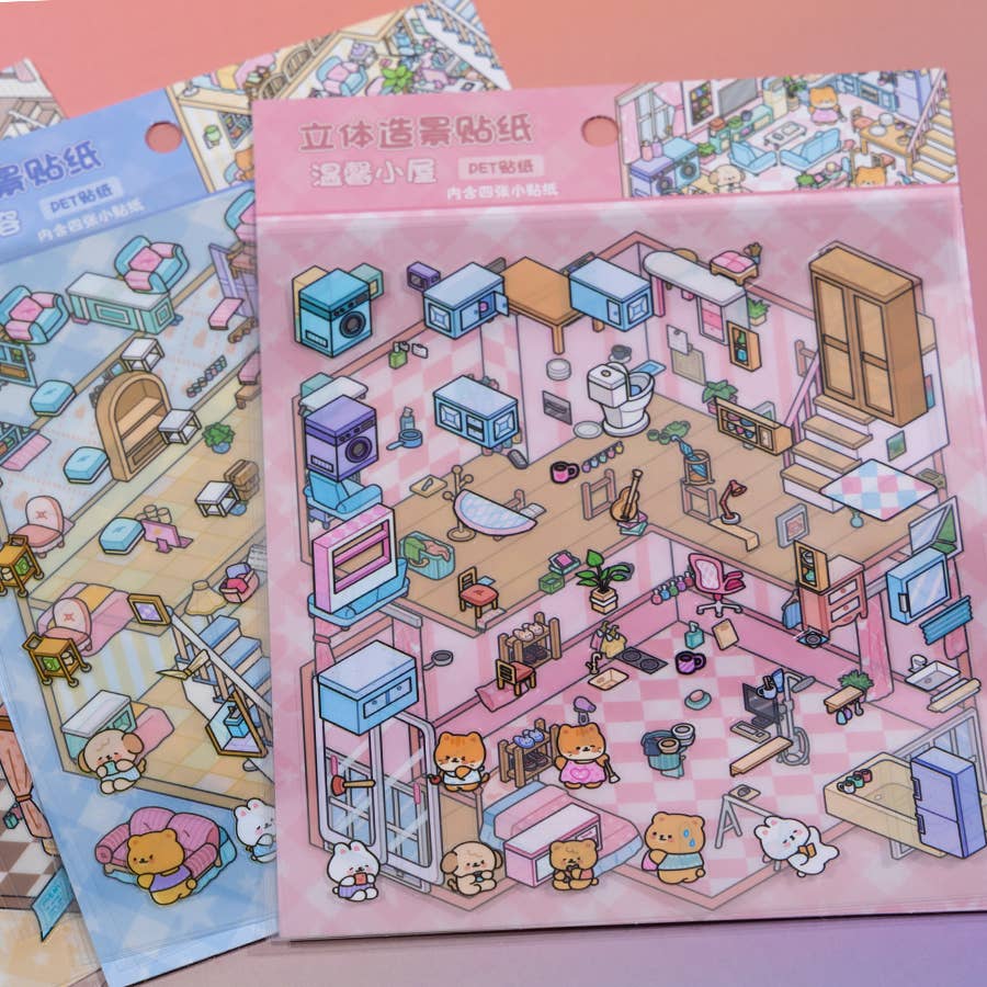 11073 3D Diorama Lifestyle Stickers