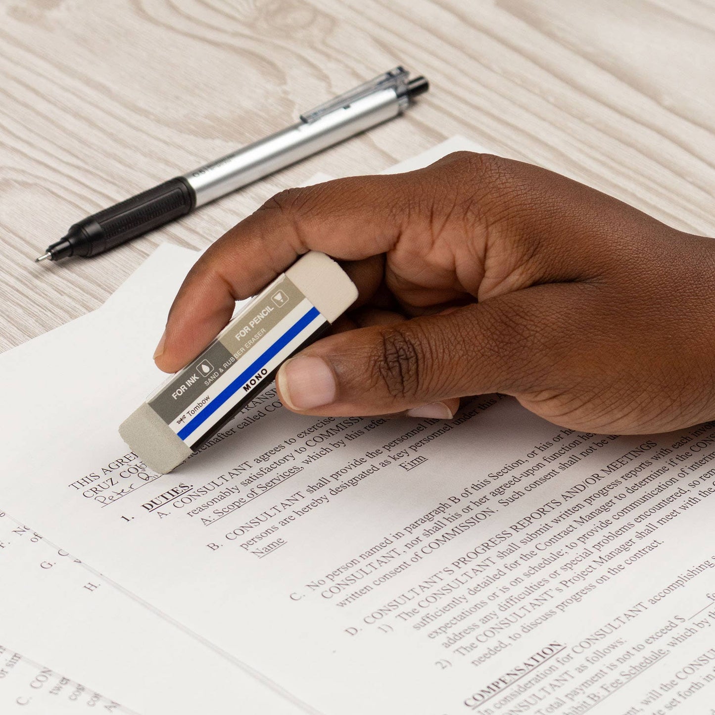 MONO Sand and Rubber Eraser - 40PC Display Box